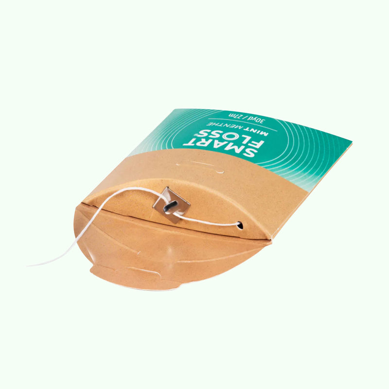 drTung's Smart Floss Mint – Expanding Dental Floss, PFAS/PTFE Free, Organic Mint (Pack of 2)