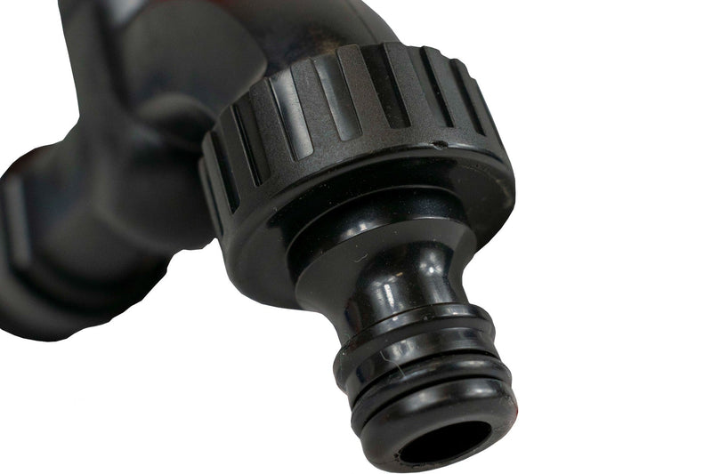 1/2" BSPM Plastic Quick Connect Tap Black/Orange