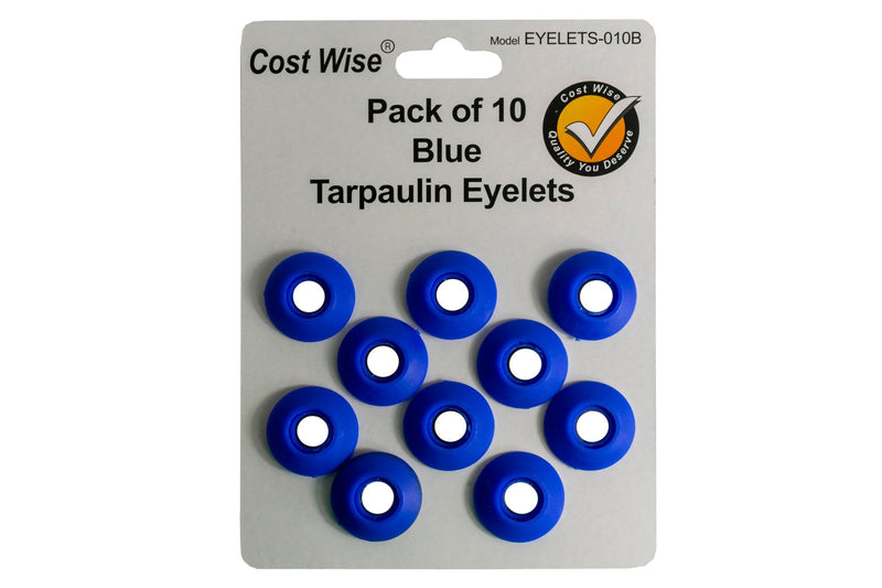 Tarp Eyelets Pack of 10 Blue