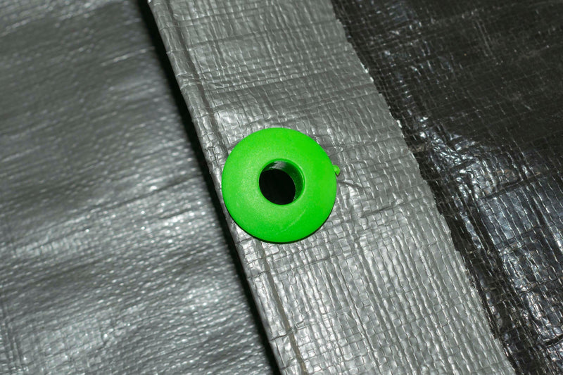 Tarpaulin Replacement Eyelets Green