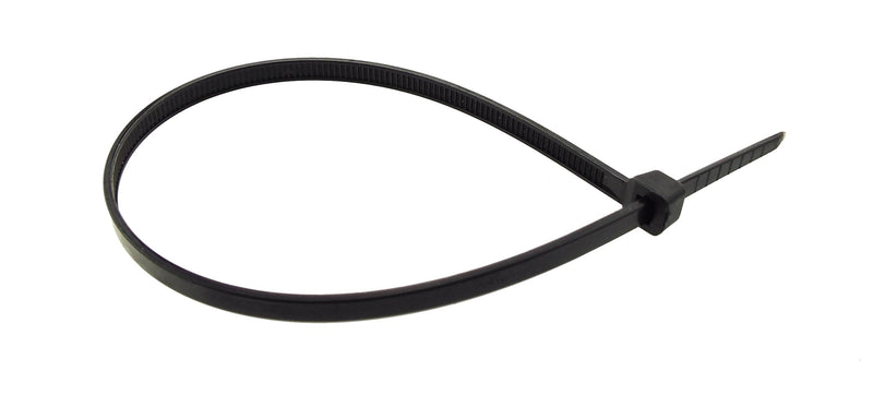 100 Cable Ties (3.6mm x 370mm) Black