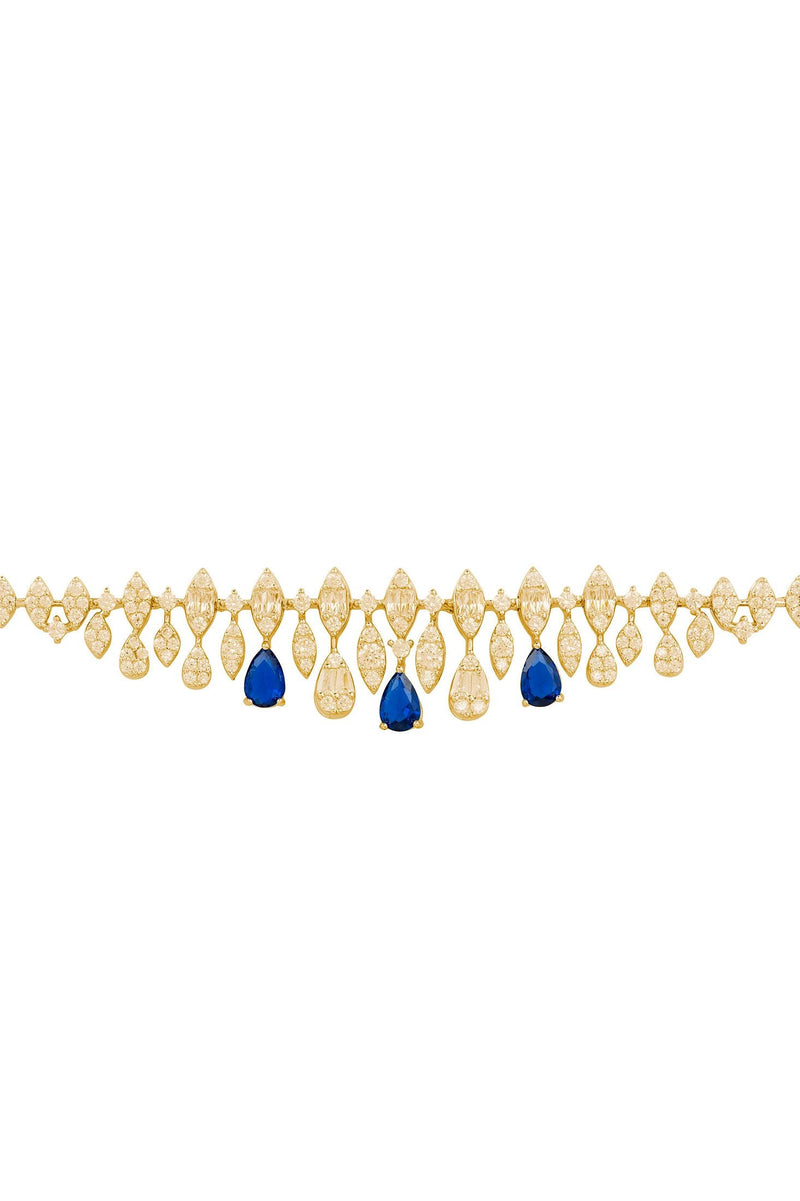 Duchess Sapphire Tennis Bracelet Gold