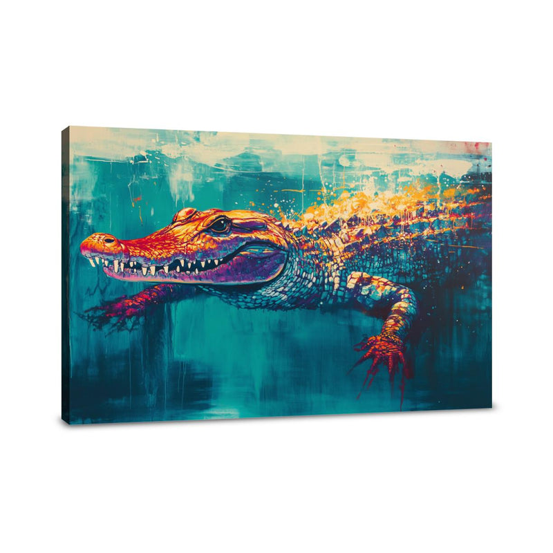 Crocodile Jungle Canvas