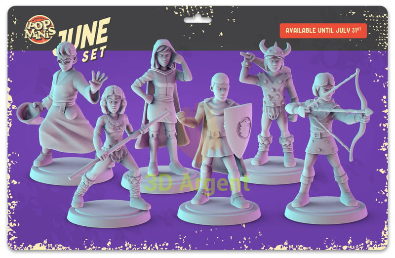 Dungeons & Dragons Animated Series Figures compatible D&D Miniatures Pop Minis