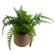 Dusty Pink Raised Dots Ceramic Plant Pot 15 x 15 x 12.5cm - InStock