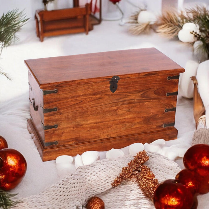 90CM WOODEN CHEST