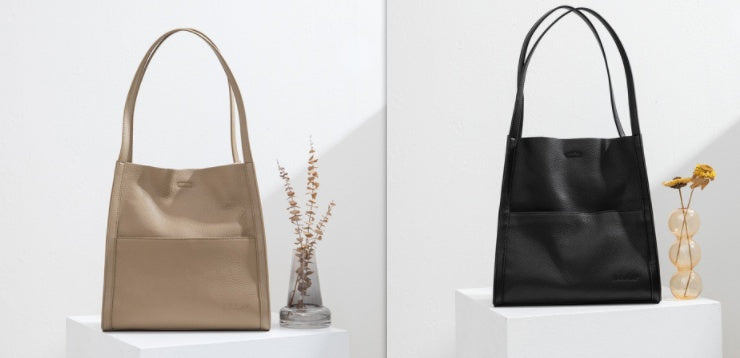 Cowhide Tote Large Capacity Shoulder Bag