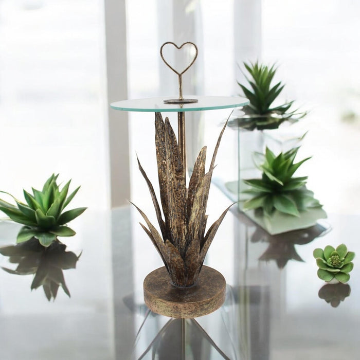 79CM METAL TABLE leaf design