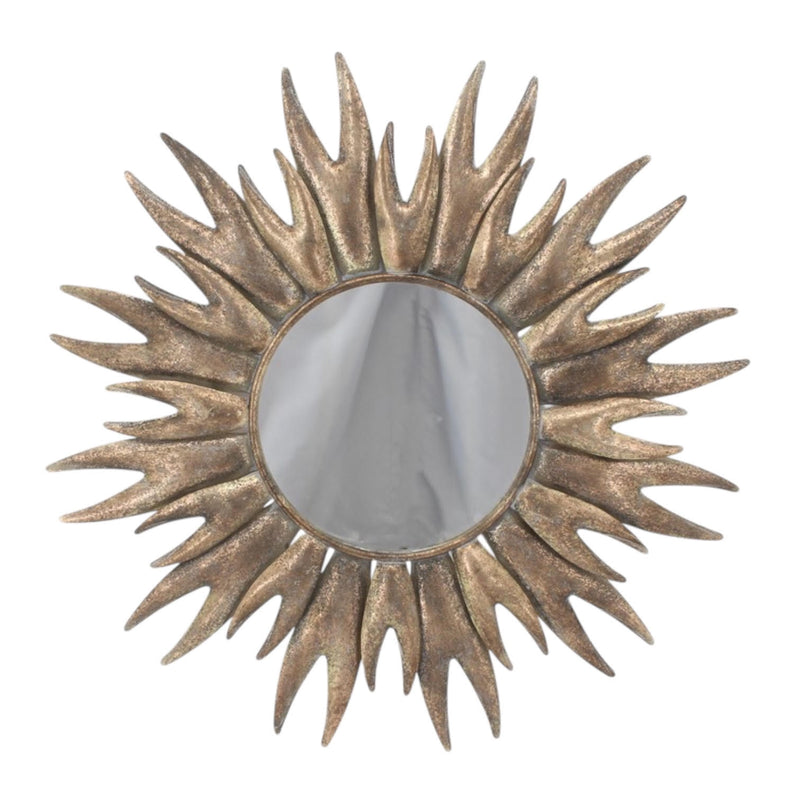 86CM ROUND METAL MIRROR