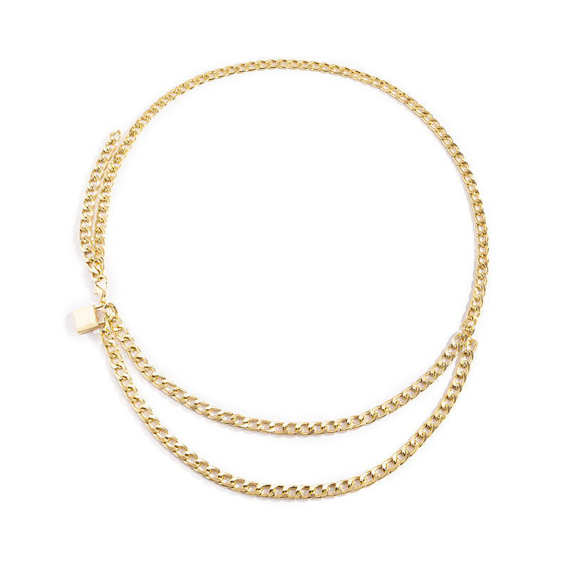 Cold Wind Geometric Chain U-shaped Body Chain