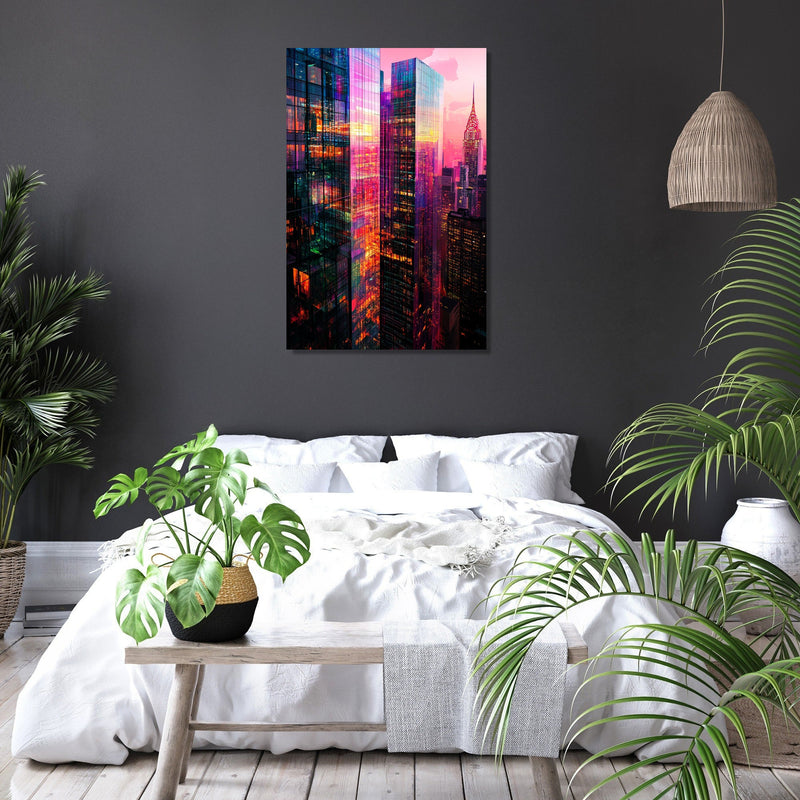 Skyscraper Reflections Canvas