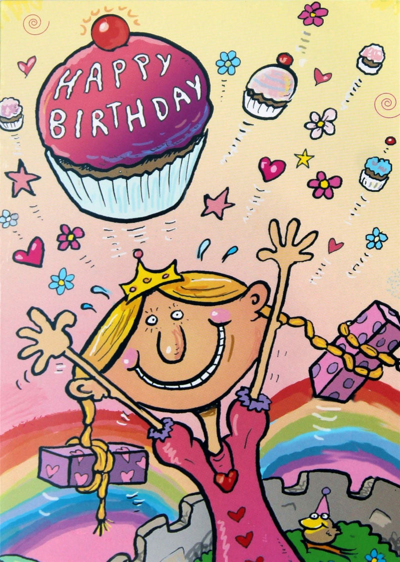 Cupcake Princess's Birthday Card (105 x 148 mm)