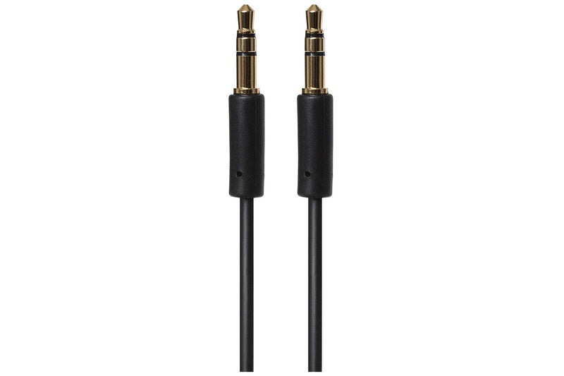 Maplin 3.5mm Aux Stereo 3-Pole Jack Plug to 3.5mm 3-Pole Jack Plug Cable - Black, 3m