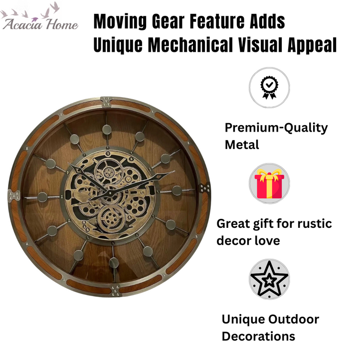 64CM GEAR CLOCK