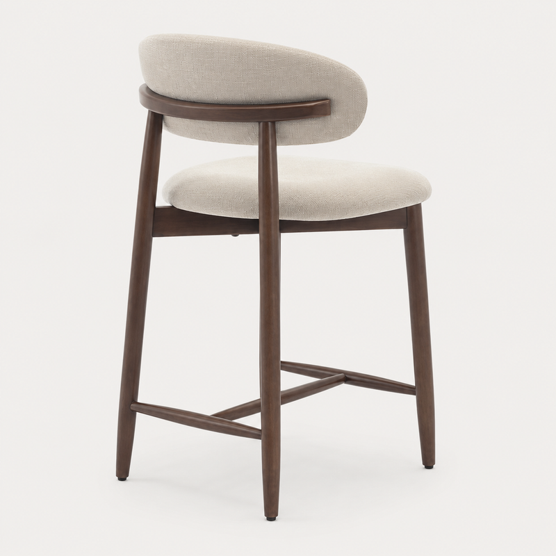 Henley Set of 2 Scandi Beige Bar Stool