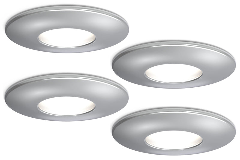 4lite IP20 GU10 Fire-Rated Downlight - Chrome
