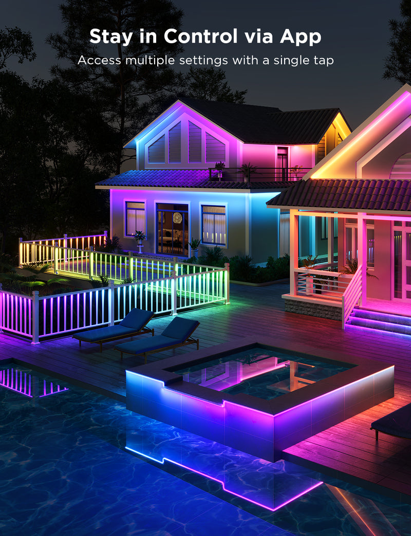 GOVEE O/D STRIP LIGHT RGBICWW 10M IP65