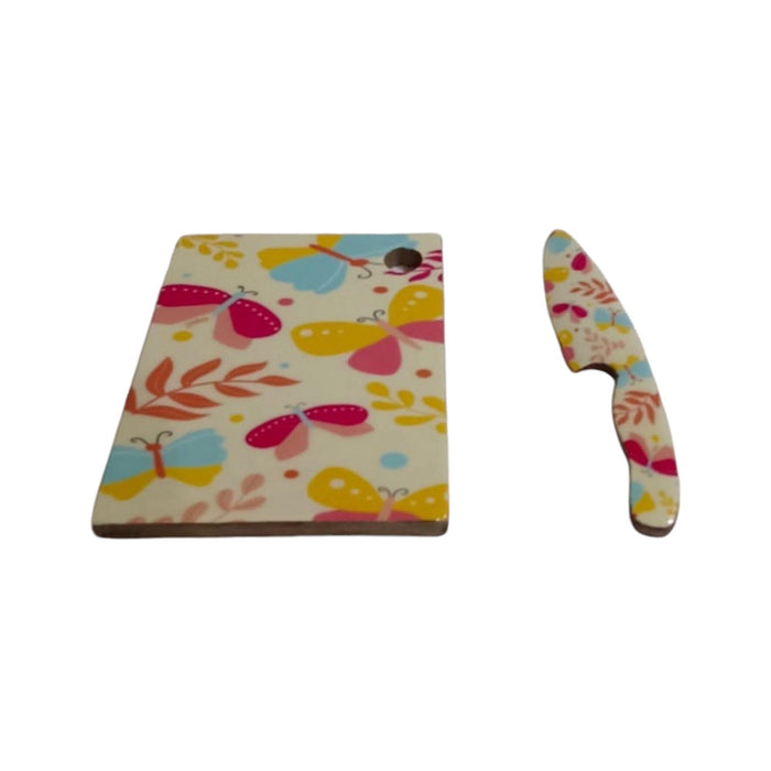 23CM CHOPPING BOARD WITH KNIFE