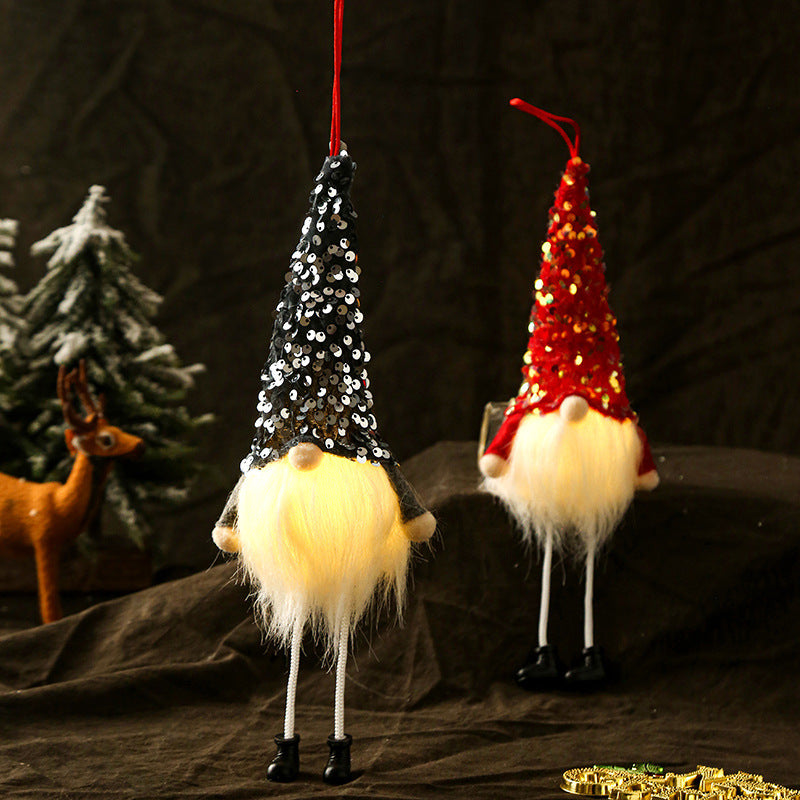 Christmas Long-legged Faceless Glowing Doll