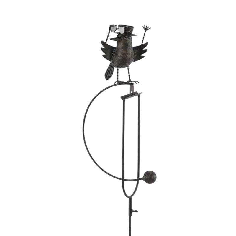44" METAL BIRD ROCKER GARDEN STAKE
