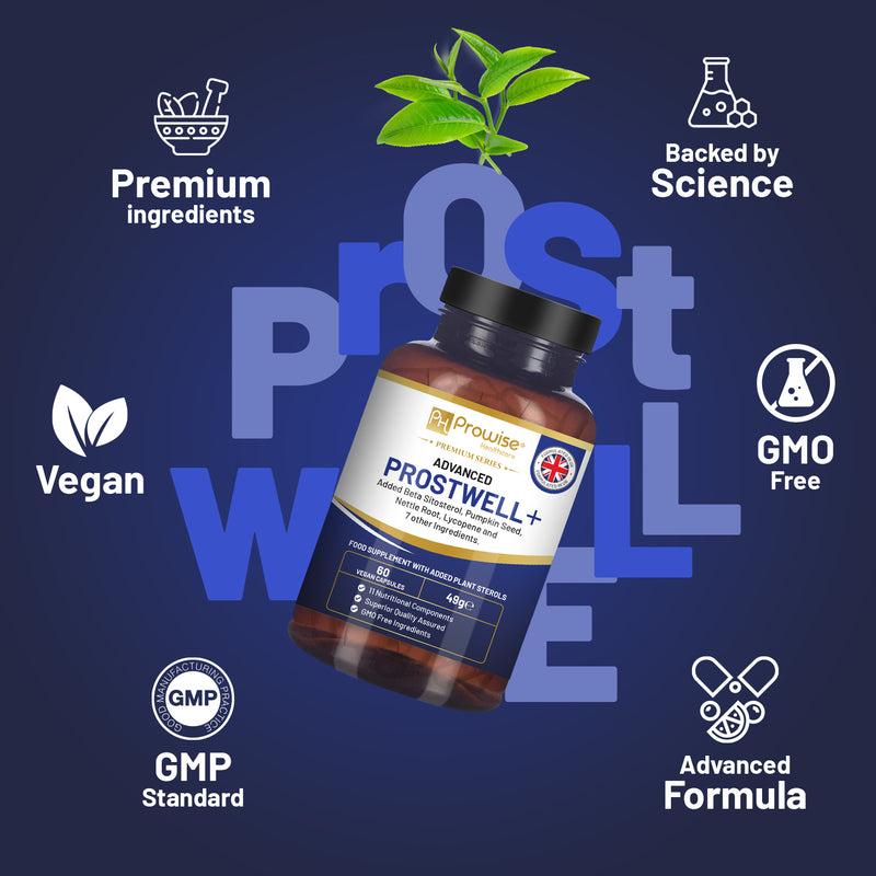 Advanced Prostwell Plus 60 Vegan Capsules Added Beta Sitosterol