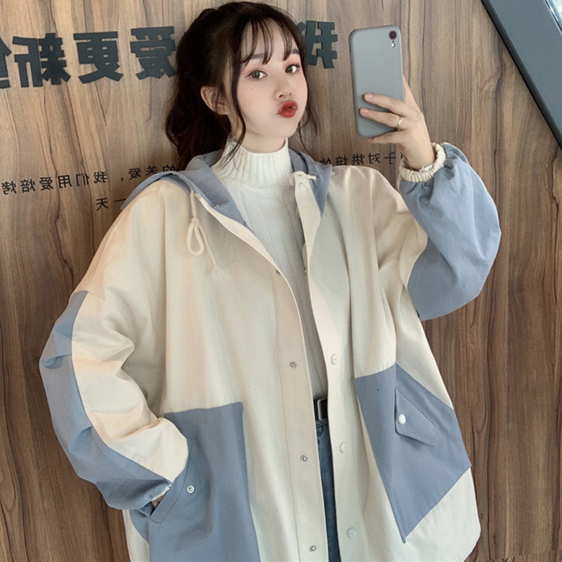Thin Loose Casual Mid-length Trench Coat