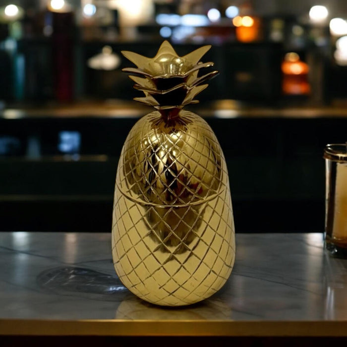 25cm GOLD PINEAPPLE ICE BUCKET