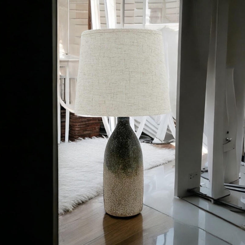 45CM RUSTIC LAMP AND SHADE