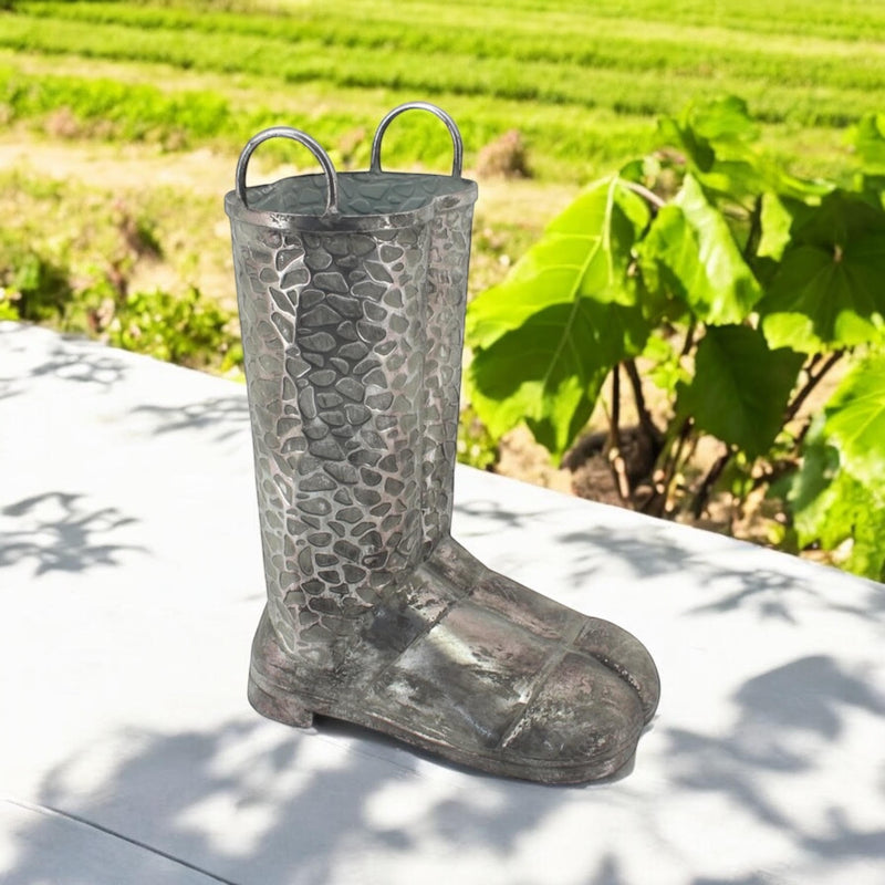 46CM METAL WELLINGTON BOOT UMBRELLA STAND