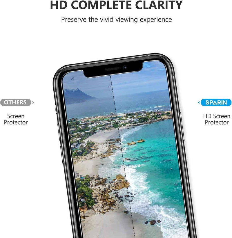 SPARIN 4 Pack Screen Protector Compatible with iPhone 12 Pro Max 6.7"