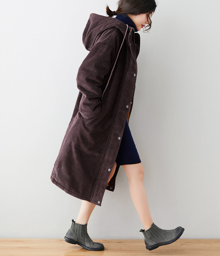 Ladies' Lambswool Winter Mid-length Coat
