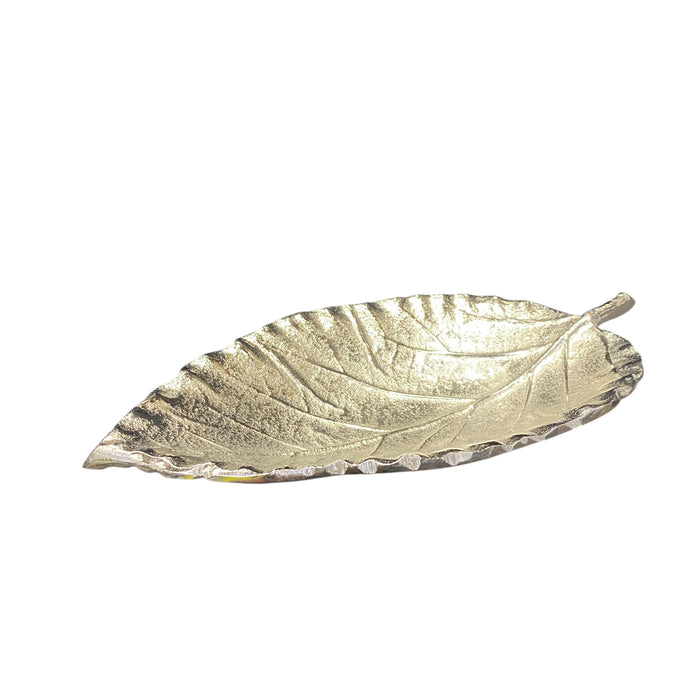 15CM NICKEL PLATED LEAF