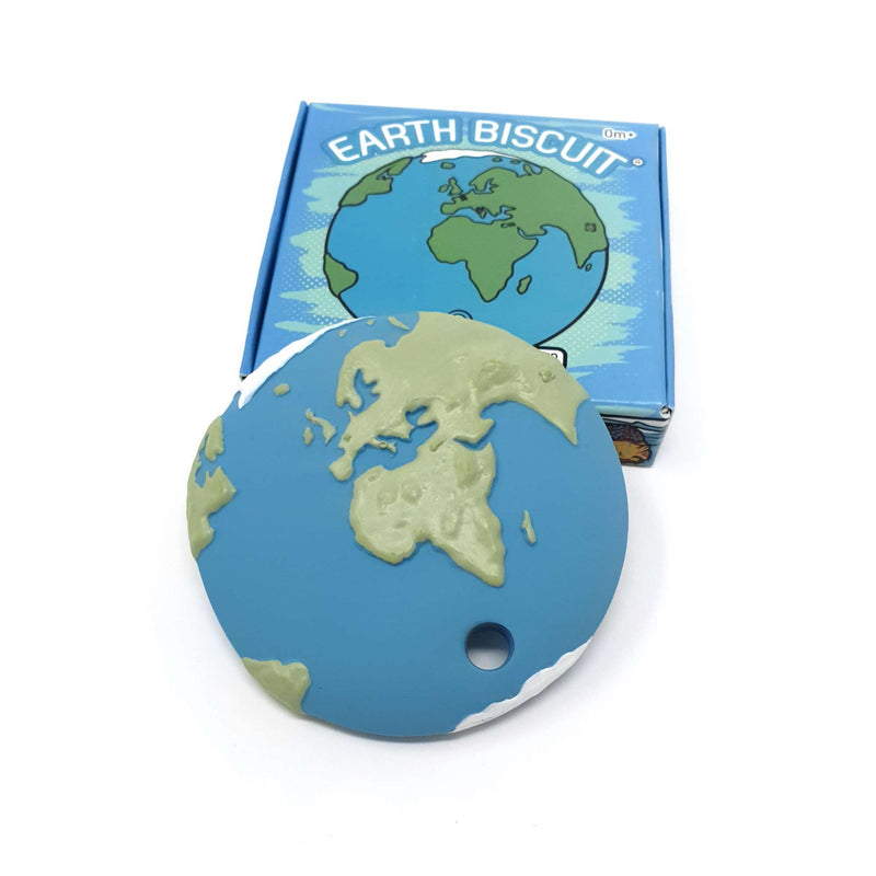 Earth Biscuit® Planet Earth - Natural Rubber Space Teether Toy