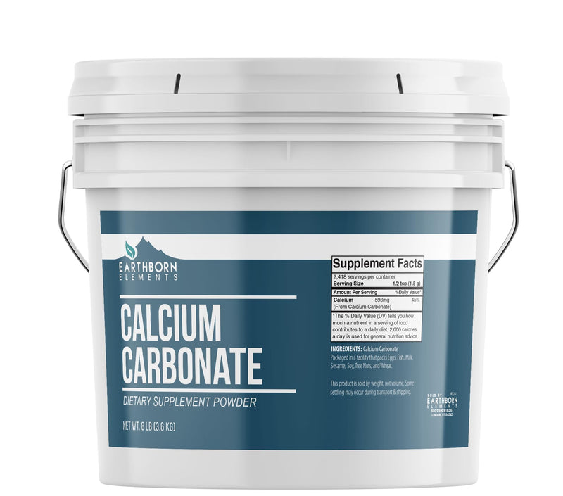 Earthborn Elements Calcium Carbonate Powder (1 Gal) – Natural Antacid & Limestone Powder