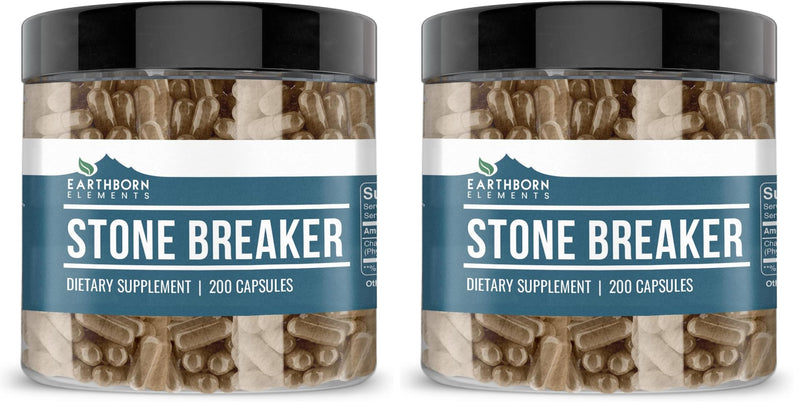 Earthborn Elements Chanca Piedra (Stone Breaker) 200 Capsules – Pack of 2 | Pure & Undiluted