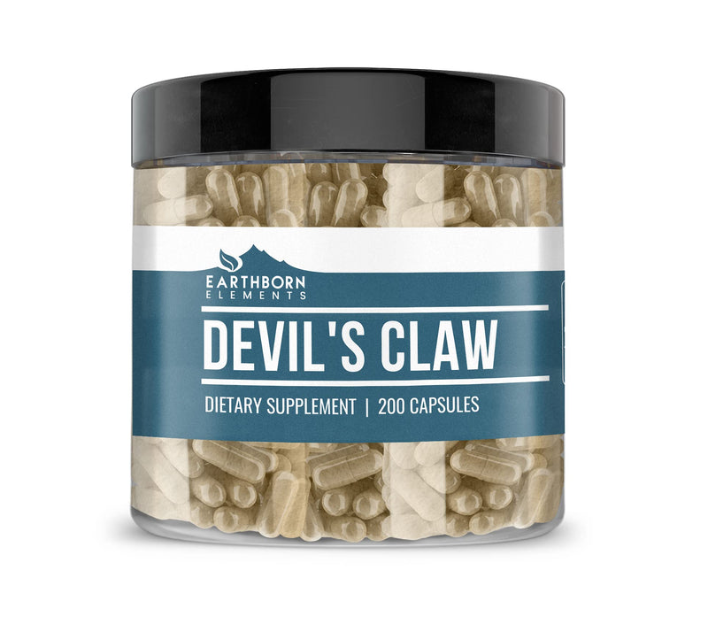 Earthborn Elements Devil's Claw Extract 200 Capsules — Pure & Undiluted