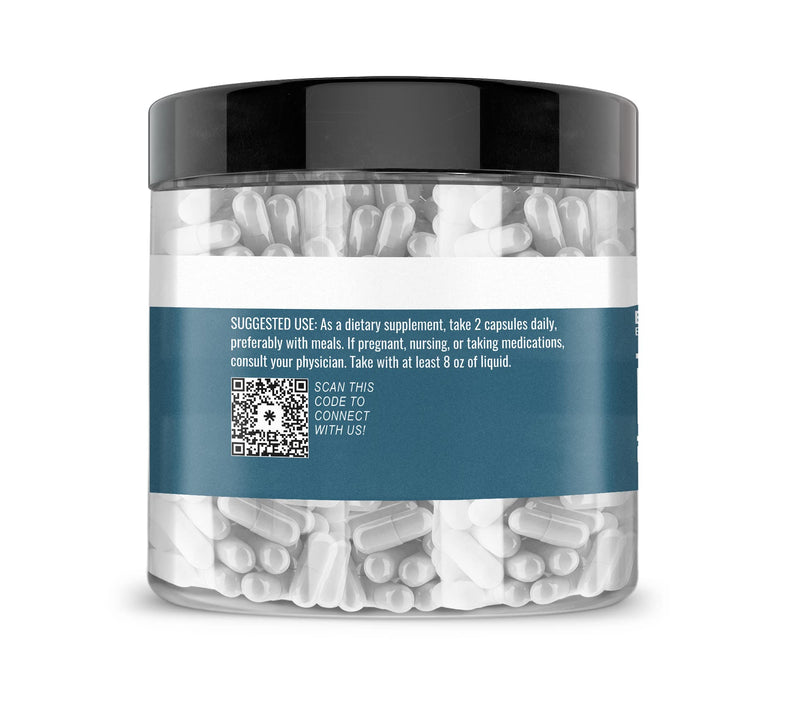 Earthborn Elements L-Arginine – Pure & Undiluted, No Additives (200 Capsules)