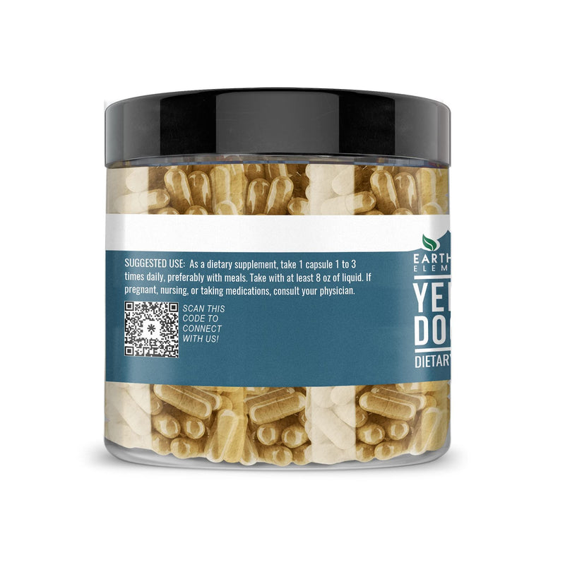 Earthborn Elements Yellow Dock Root 200 Capsules | Pure & Undiluted, No Additives