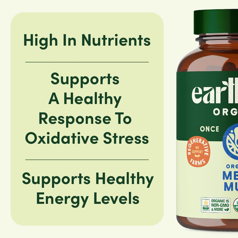 EarthFirst Organic Men's Multivitamin - Whole-Food, Once Daily, 19 Vitamins - 30 Count