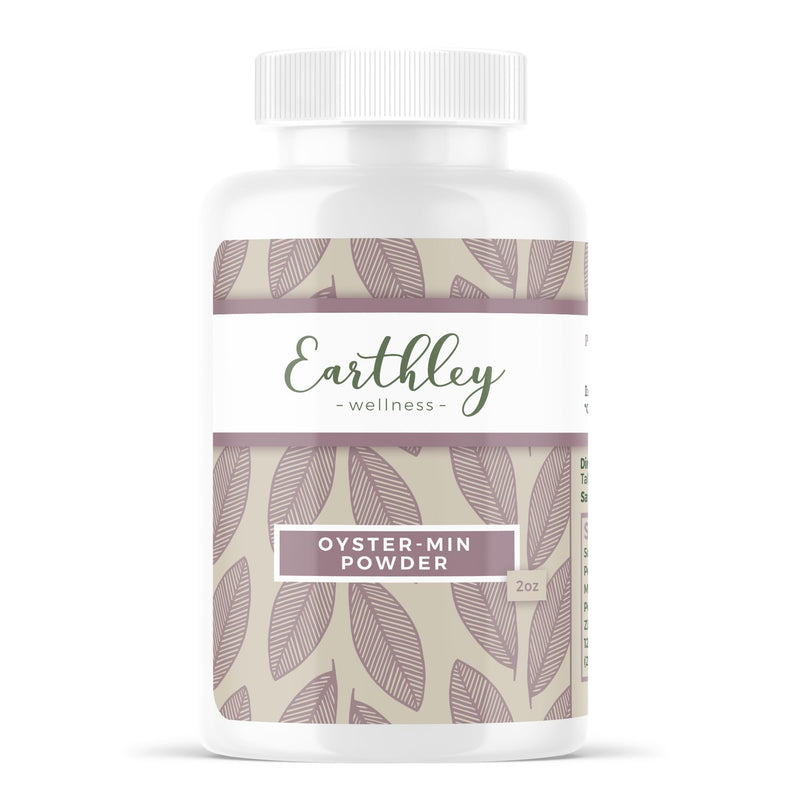 Earthley Wellness Oyster-Min Capsules – Natural Zinc & Mineral Supplement for Immune Support, Mood & Energy (56 Servings)