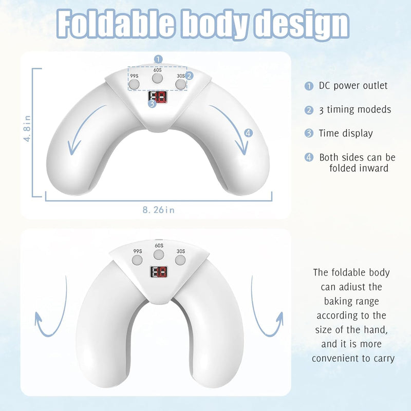 Easheal Nail Fungus LED Device – At-Home Toenail Fungus Treatment for Weak and Damaged Nails