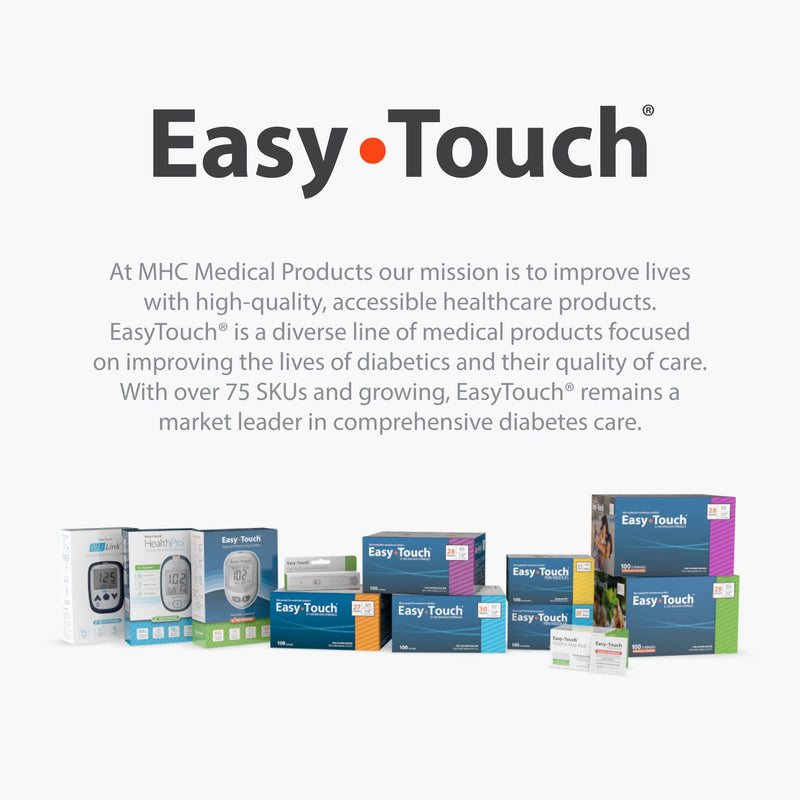 Easy Touch Glucose Test Strips – 100 Count (2 x 50) for Home Monitoring
