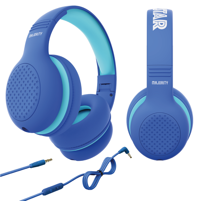 MAJORITY SUPERSTAR KIDS HEADPHONES BLUE