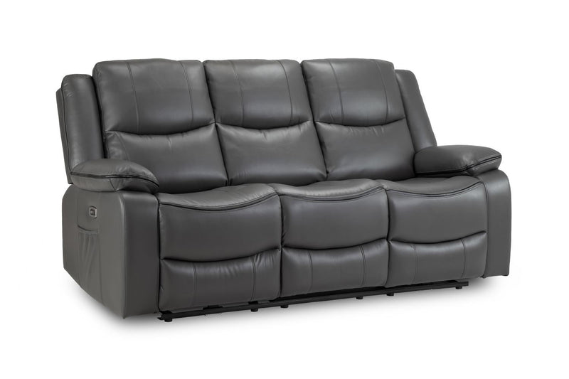 Harald Electric Recliner Sofa  Grey 3 Seater – Ultimate Comfort & Style