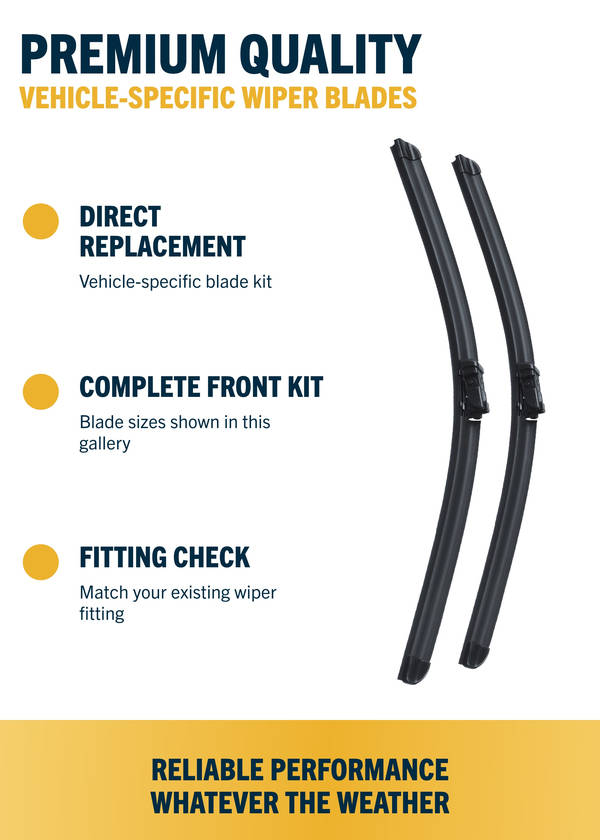 Land Rover Range Rover Evoque SUV Front Wiper Blades | Jun 2011-Apr 2017