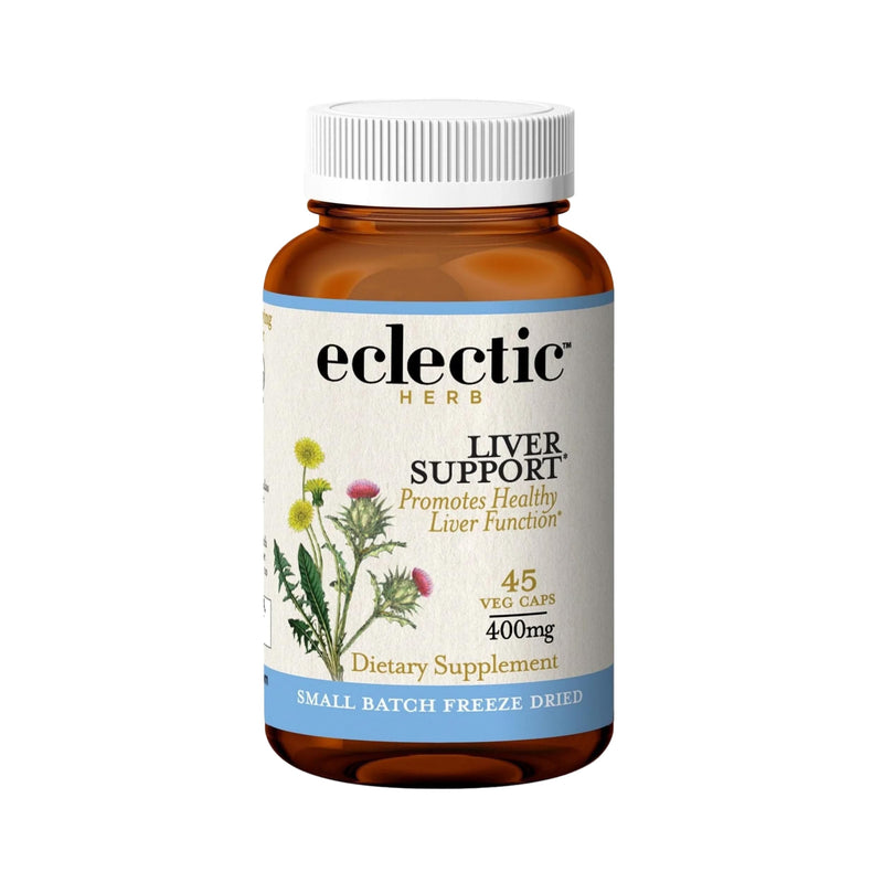 Eclectic Institute Raw Freeze-Dried Liver Support with Milk Thistle & Dandelion – 45 CT (400 mg)