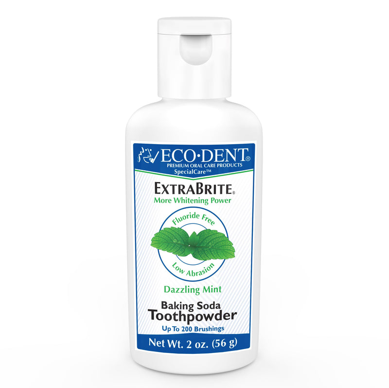Eco-Dent ExtraBrite Mint Tooth Powder – SLS & Fluoride-Free Whitening Alternative