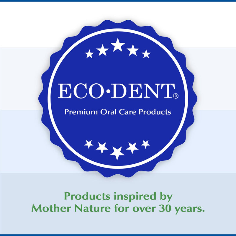 Eco-Dent Alcohol-Free Mint Mouthwash | Baking Soda, CoQ10, 8 oz (Pack of 2)