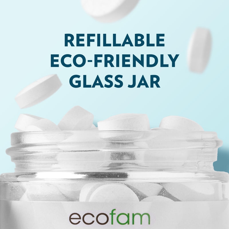 EcoFam Toothpaste Tablets Bubblegum for Kids – Nano Hydroxyapatite, Fluoride Free, 90 Tabs