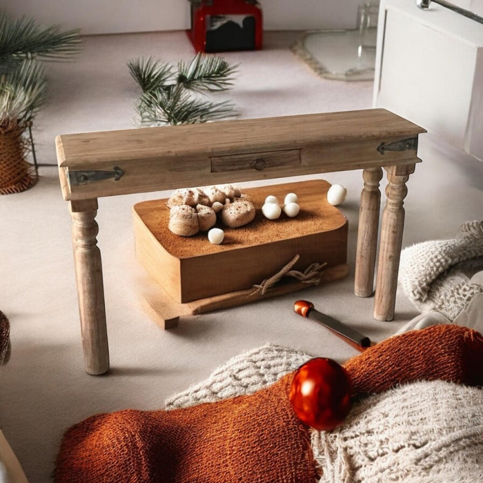 120CM WOODEN CONSOLE TABLE